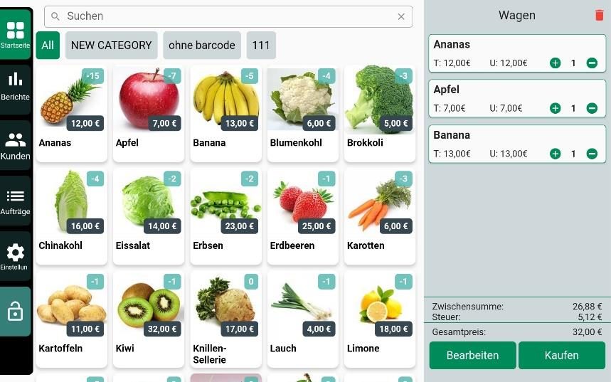 تطبيق كاشير Odoo للتابلت